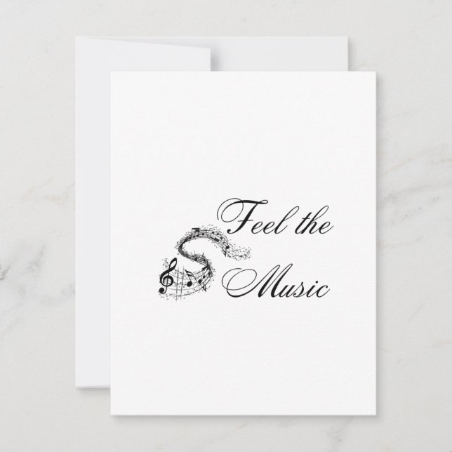 Känn musiken på en julkort (Framsida)