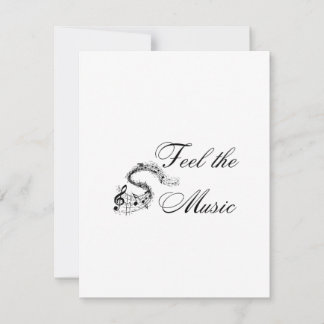 Känn musiken på en julkort