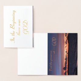 Känn närvaron av GUD Folierat Kort