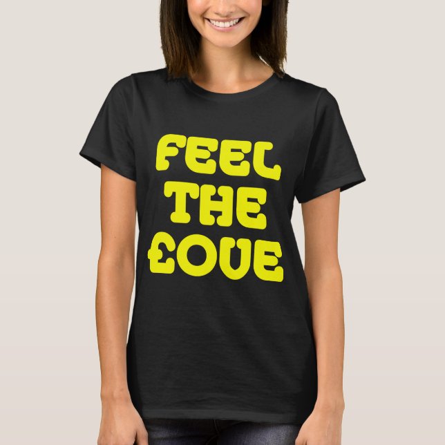 Känn £Ove - Gult på Mörk T-shirt (Framsida)