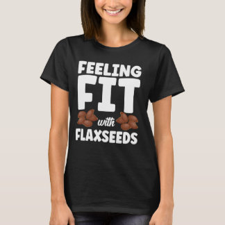 Känn passning med Flaxfrön Viktande Bodybuild T Shirt