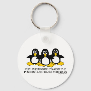 Känn Penguins brinnande fasa Nyckelring