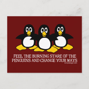 Känn Penguins brinnande fasa Vykort