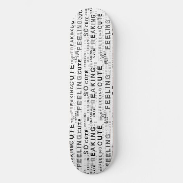 Känn så häftig textredigering mini skateboard bräda 18,5 cm (Framsida)