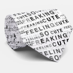 Känn så häftig textredigering slips
