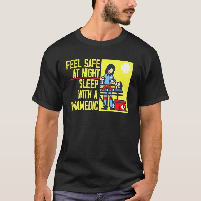 Känn Säker vid nattsömn med Sjukvårdare 1 T Shirt (Framsida)