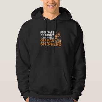 Känn Säker vid nattsömn med tysk Shepherd Hund Hoodie