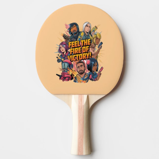 Känn segerelden pingisracket (Framsidan)