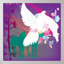 "Känn sig levande" stor Poster Skriv ut