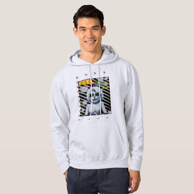 Känn snö hoodie (Hel framsida)