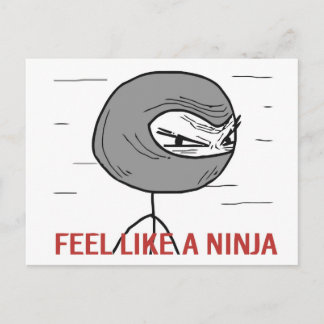Känn som en Ninja Vykort