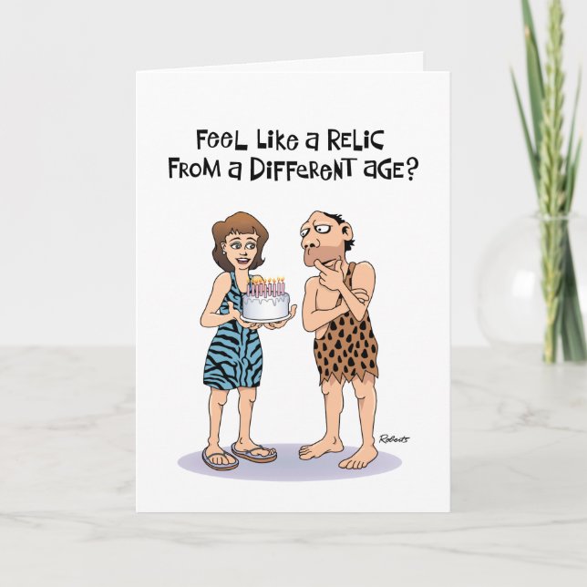 "Känn som en Relic?" 50:e födelsedagen Kort (Framsida)