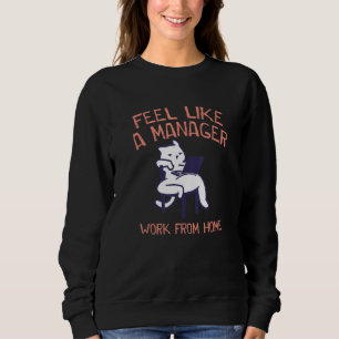Känn som ett chefsarbete från hemkontoret med komp t shirt