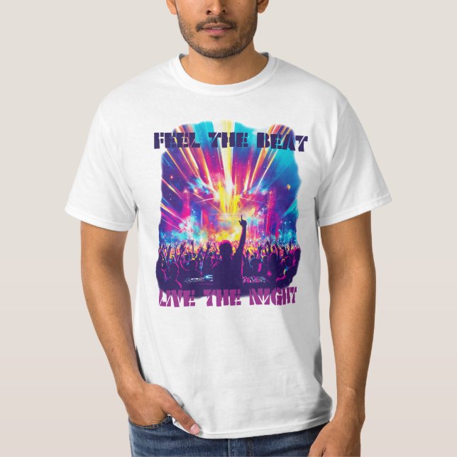 Känn takten, Lev natten T Shirt (Framsida)