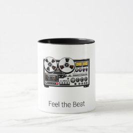 Känn takten Retro ljudbands kaffemugg