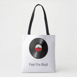 Känn takten Retro Vinyl Väskor Tote Bag