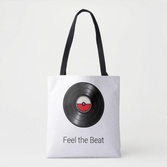 Känn takten Retro Vinyl Väskor Tote Bag (Framsida)