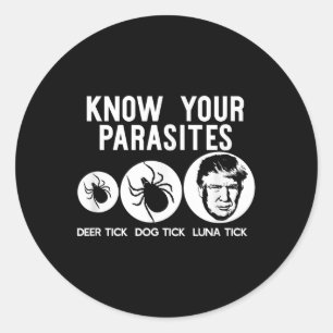 Känn till att din Parasites-antitrumpresistensskiv Runt Klistermärke