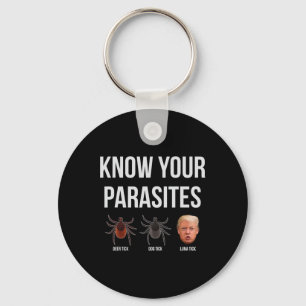Känn till att din parasites dumpar president Trump Nyckelring