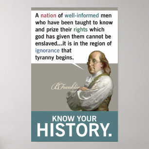 Känn till din historia! poster