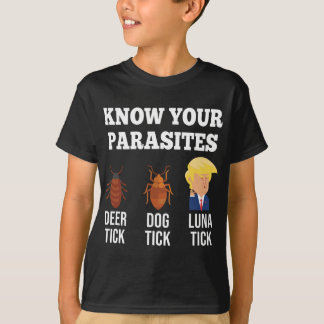 Känn till din Parasites Anti-Trump Funny LUNA TICK T Shirt