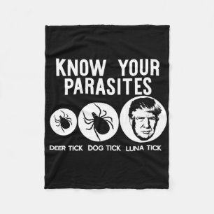 Känn till din Parasites Anti-trump Resistt Shirt F Fleecefilt