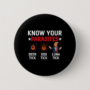 Känn till din parasites antitrump Meme Trump Parod Knapp