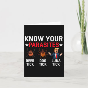 Känn till din parasites antitrump Meme Trump Parod Kort