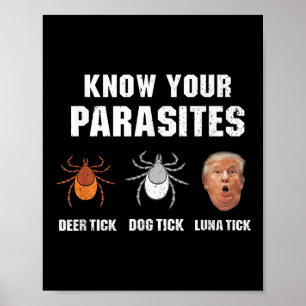 Känn till dina parasiter - Lönsam antitrumpump Poster