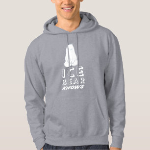 Känn till isbjörn hoodie