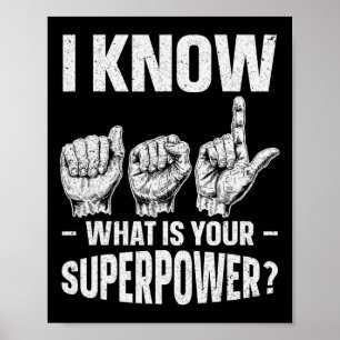 Känn till vad ditt supermakthavande tecken är? poster