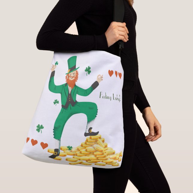 Känn tur säck axelväska (Närbild)