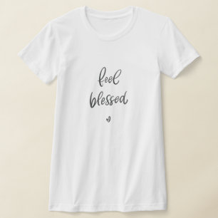 Känn välsignade skjortor Kalligrafi T Shirt