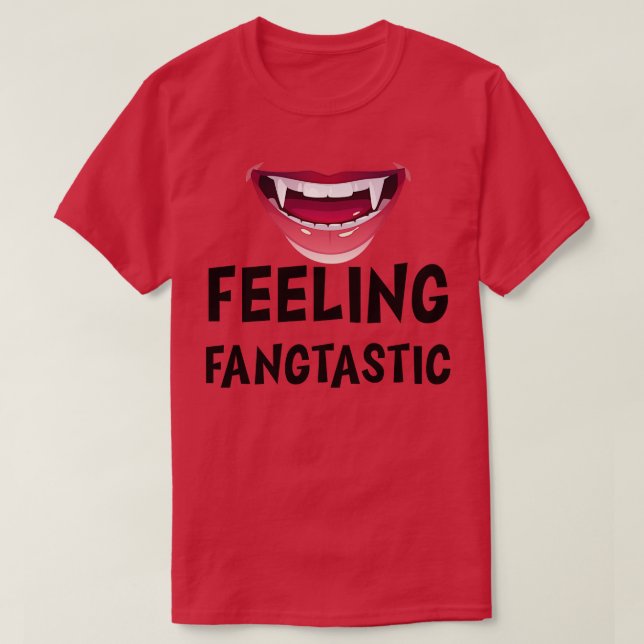 Känna av fangtastiskt TShirt T Shirt (Design framsida)
