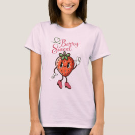 Känna Berry Sweet Strawberry Vintage Cute Retro T Shirt
