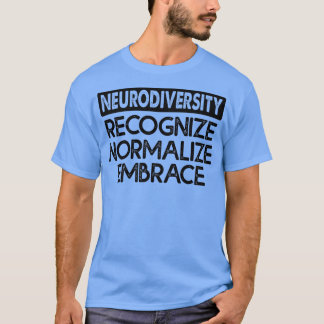 känna igen normalisera omfamning 1 t shirt