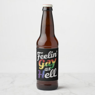 Känna sig som ett riktigt hbt-Pride Ölflaska Etikett