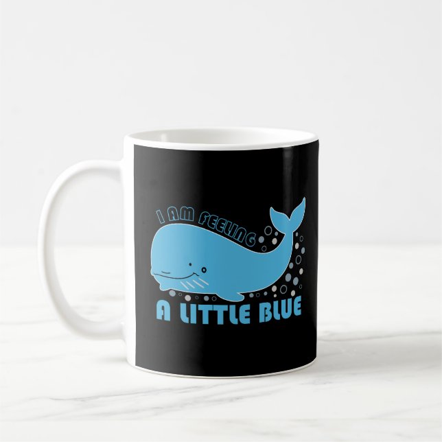 Känna valblått kaffemugg (Vänster)