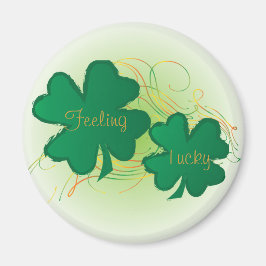 Känna Verkligen 🍀 Lucky St. Patrick Day Klöver Magnet