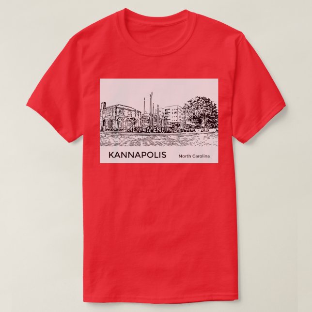 Kannapolis North olina T Shirt (Design framsida)