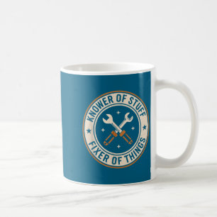 Kännare Av Grejer Fixare Av Problem Vintage Pappah Kaffemugg