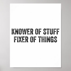 Kännare Av Saker Fixare Av Ting Män Pappa Rolig Me Poster