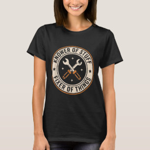 Kännare Av Saker Fixare Av Ting Vintage Pappahumor T Shirt