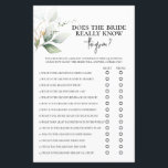 Känner Bride verkligen till brudgummen? möhippa?<br><div class="desc">Greenery Känner Bride-verkligen till möhippa-spelkortet?</div>