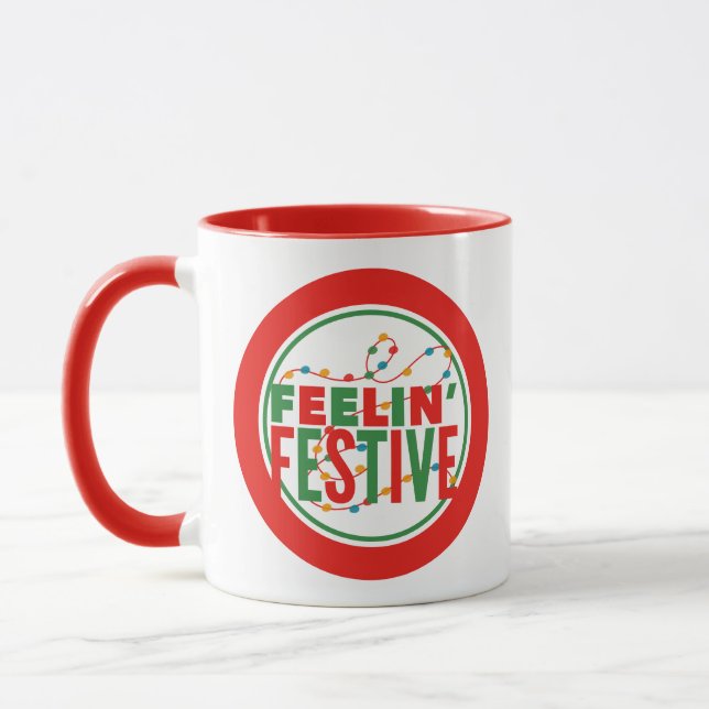 Känner dig festlig högtidsstund mugg (Vänster)