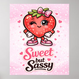 Känner dig fruktig - Söt men Sassy - Matfana Poster