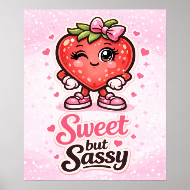 Känner dig fruktig - Söt men Sassy - Matfana Poster (Framsidan)