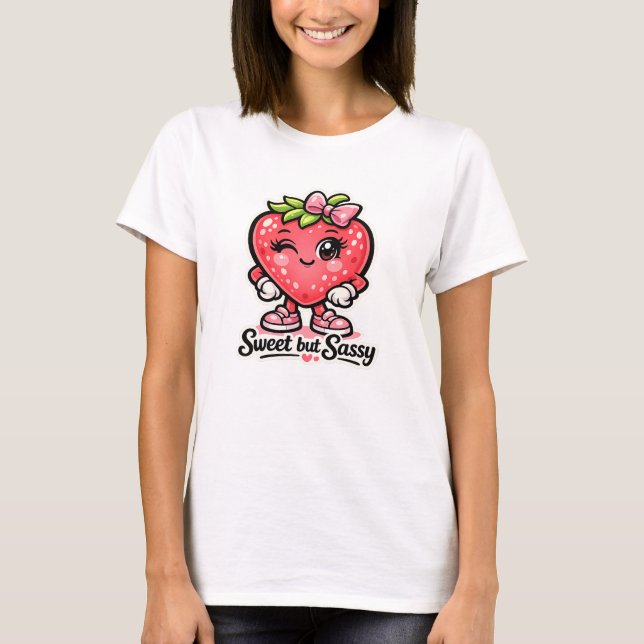 Känner dig fruktig - Söt men Sassy - Matfana T Shirt (Framsida)