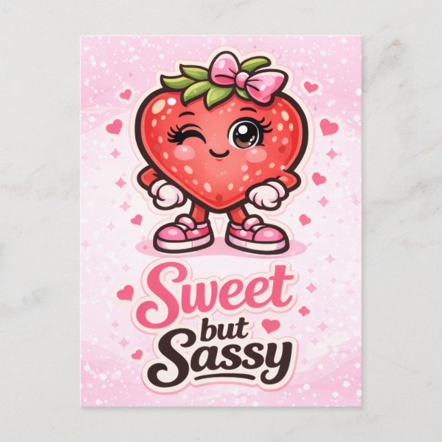 Känner dig fruktig - Söt men Sassy - Matfreaks Vykort (Framsida)