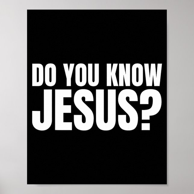 Känner du Jesus Låt oss prata om Poster (Framsidan)